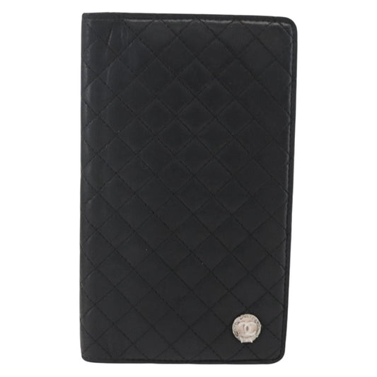 Chanel Vintage CC Bifold Wallet Leather Long
