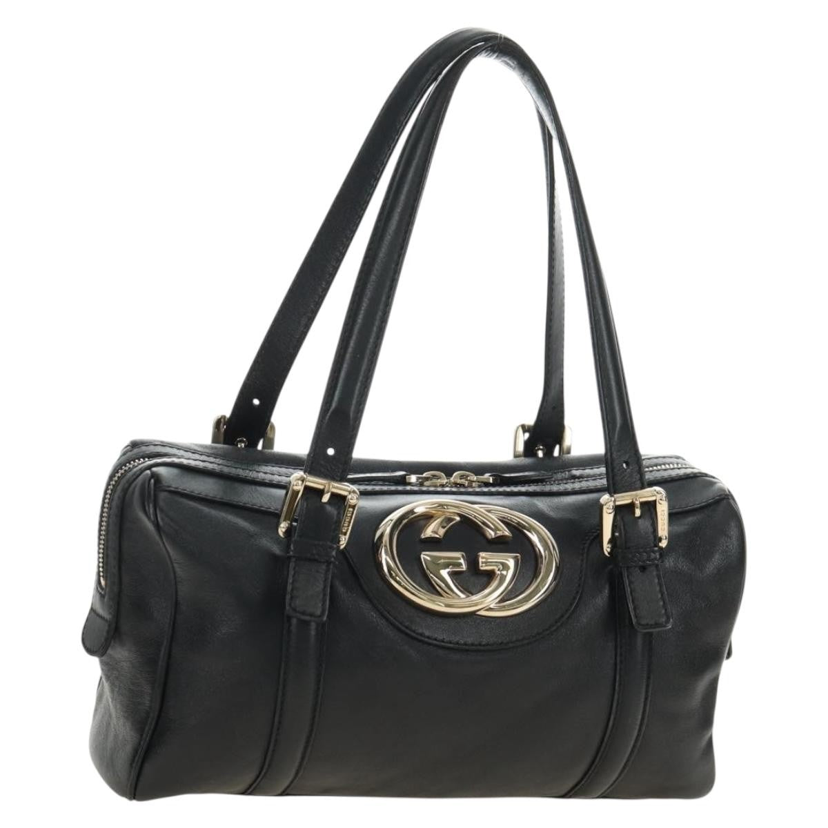 Gucci Britt Boston Duffle Leather Small