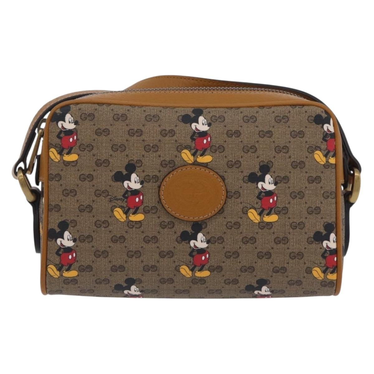 Gucci Disney Mickey Mouse Printed Mini GG Coated Canvas Mini