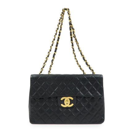 Chanel Vintage Timeless CC Flap Quilted Lambskin Large