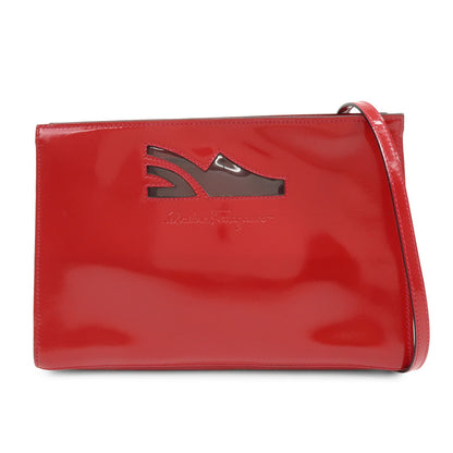 Salvatore Ferragamo Shoulder Bag Patent Leather Product Image