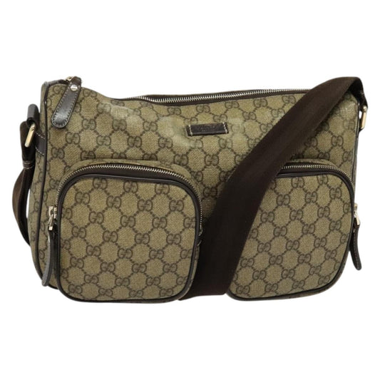 Gucci Double Pocket Messenger GG Coated Canvas Large