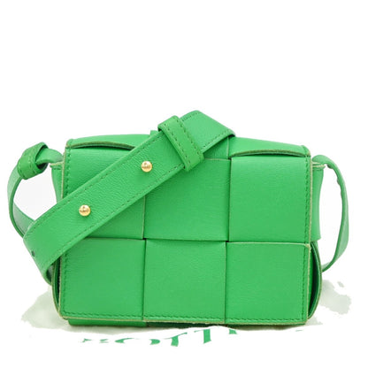 Bottega Veneta Cassette Crossbody Bag Maxi Intrecciato Leather Candy