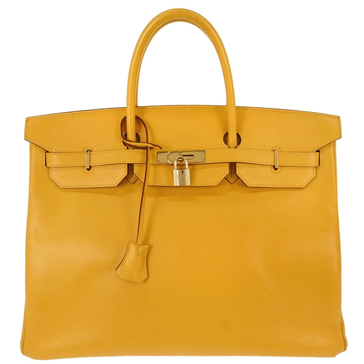 Hermes Birkin Yellow Courchevel with Gold Hardware 40