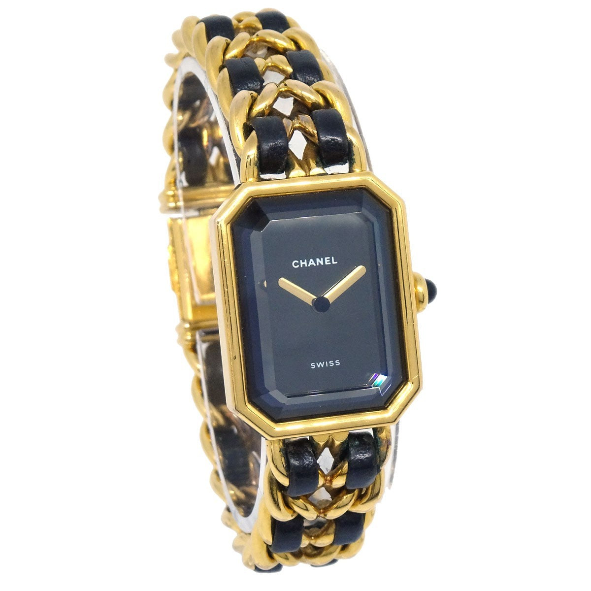 Chanel Premiere Rock Quartz Plated Metal and Leather 20