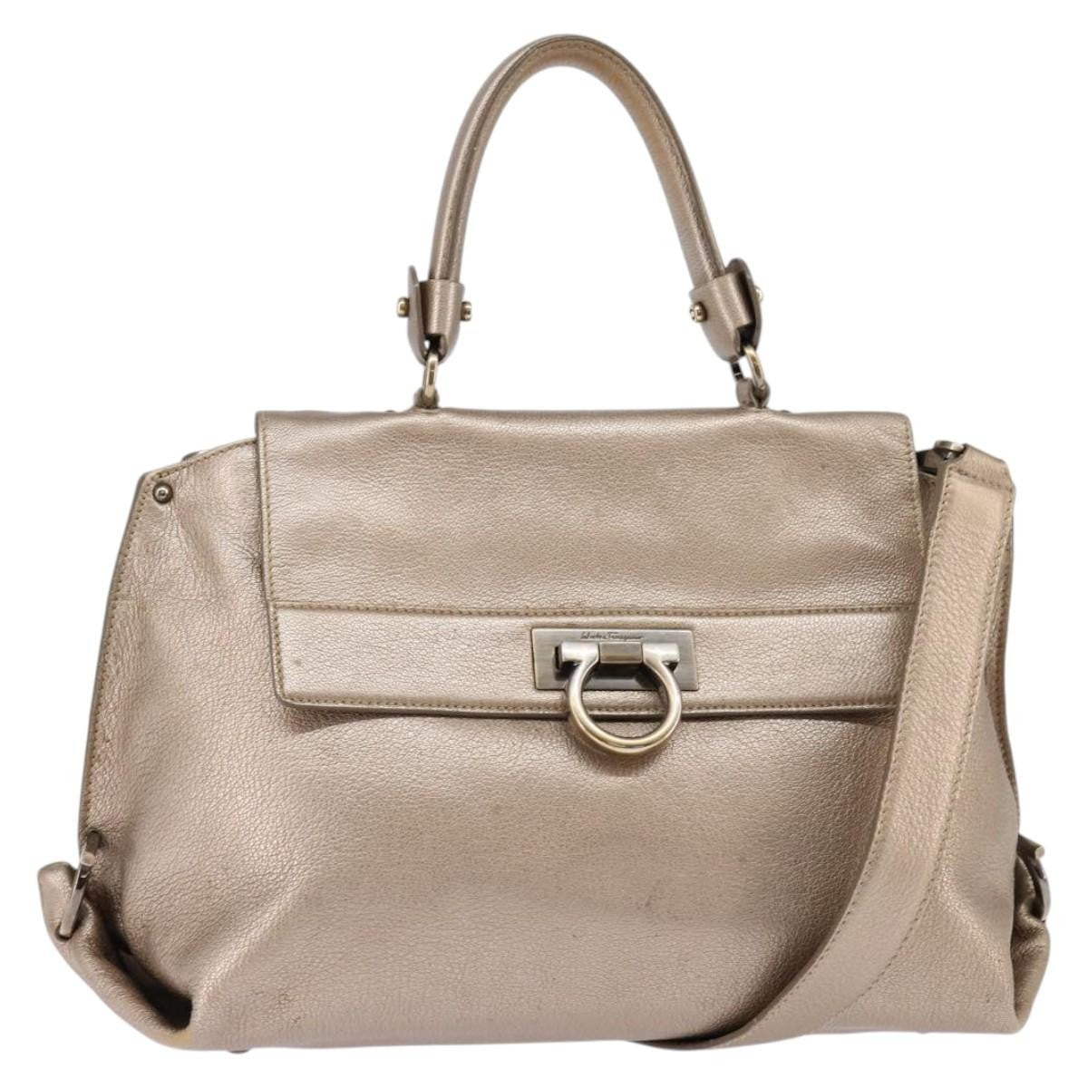 Salvatore Ferragamo Sofia Satchel Leather Medium
