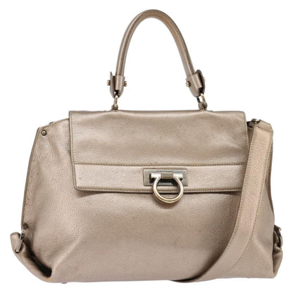 Salvatore Ferragamo Sofia Satchel Leather Medium