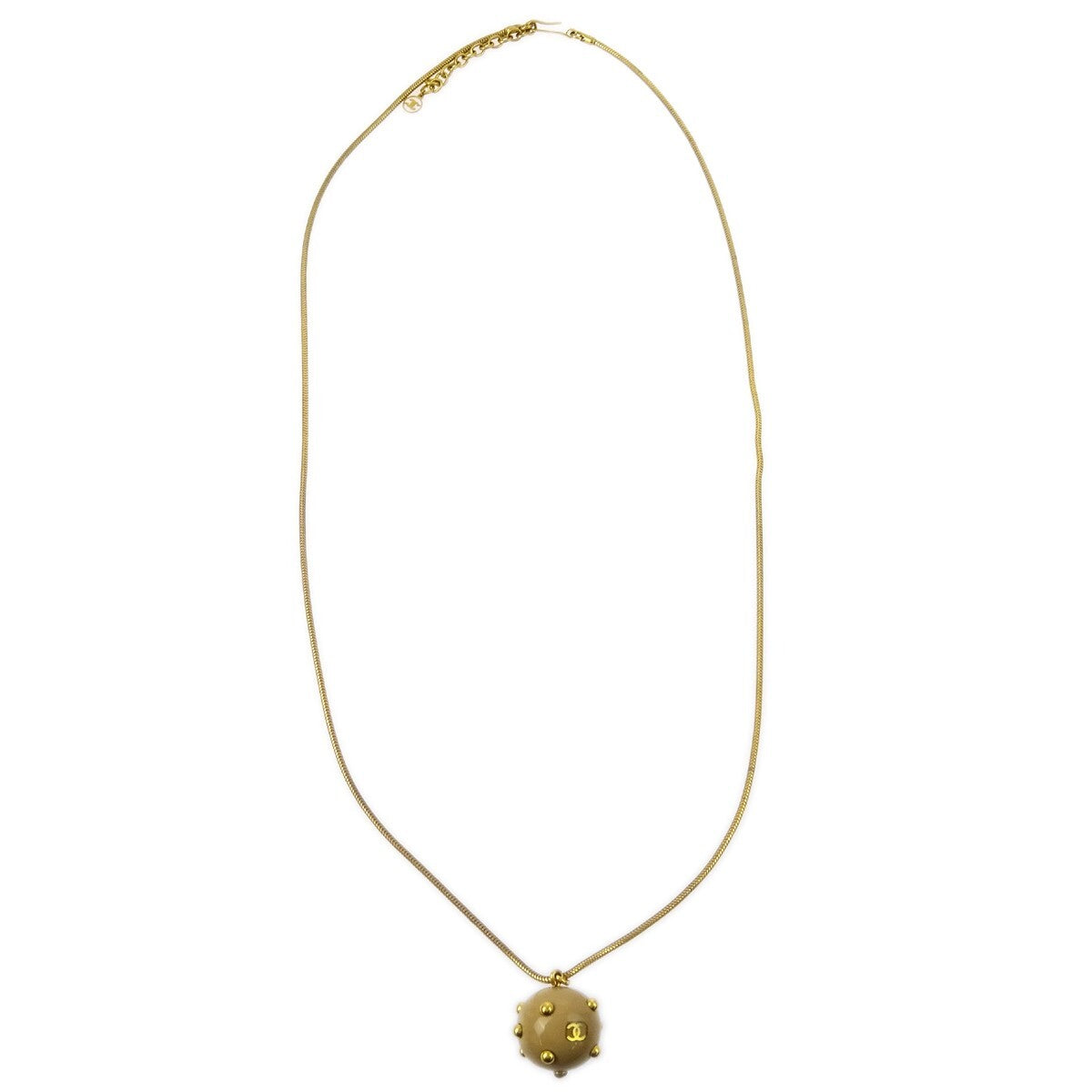 Chanel Vintage CC Ball Pendant Metal and Enamel Product Image