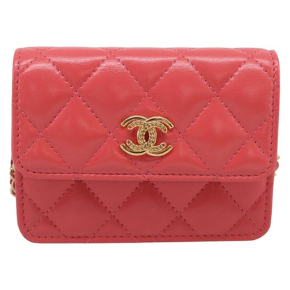 Chanel Textured CC Wallet on Chain Quilted Lambskin Product Image