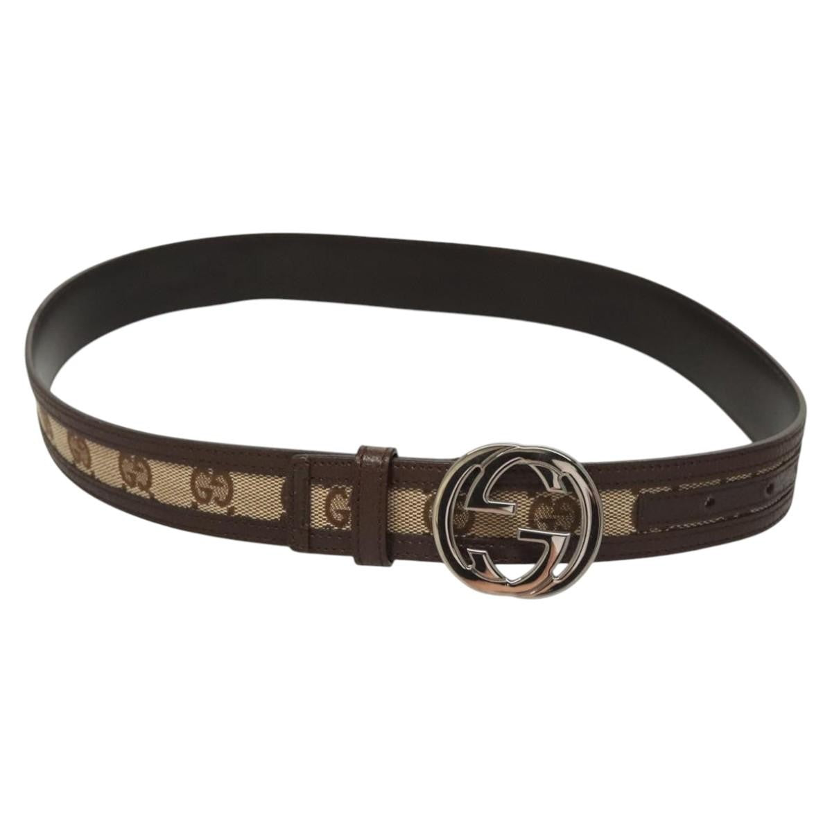 Gucci Interlocking G Belt GG Canvas Wide