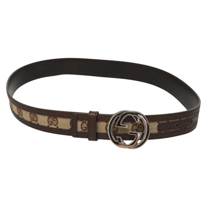 Gucci Interlocking G Belt GG Canvas Wide