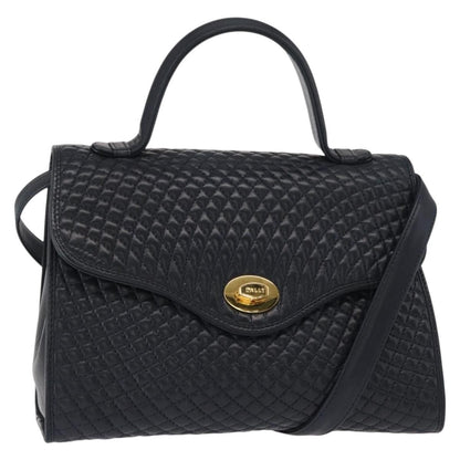Bally Vintage Handbag Quilted Leather Product Image