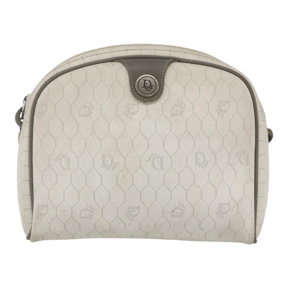 Christian Dior Vintage Honeycomb Shoulder Bag Canvas and Leather Product Image