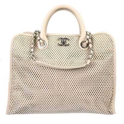 Chanel Up In The Air Top Handle Perforated Leather Large