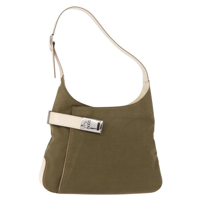 Salvatore Ferragamo Gancini Shoulder Bag Canvas Product Image