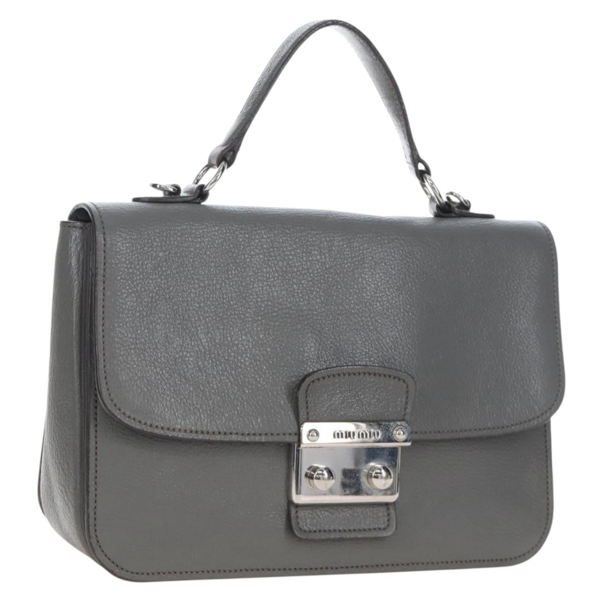 Miu Miu Beau Top Handle Leather Medium