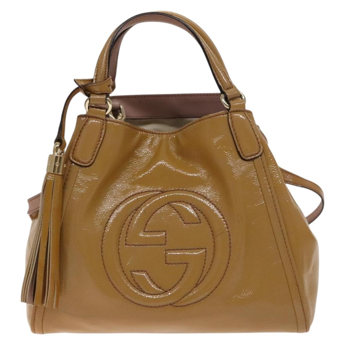 Gucci Soho Convertible Shoulder Bag Patent Small