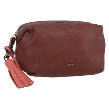 Chloe Zip Clutch Leather Small