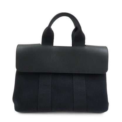 Hermes Valparaiso Toile and Leather PM