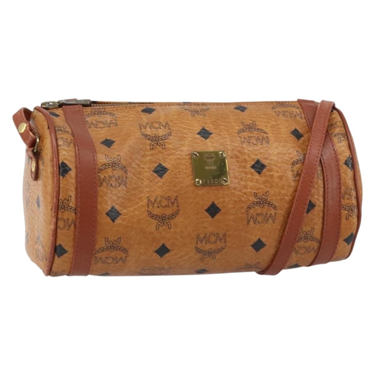 MCM Visetos Shoulder bag Canvas and Leather Product Image