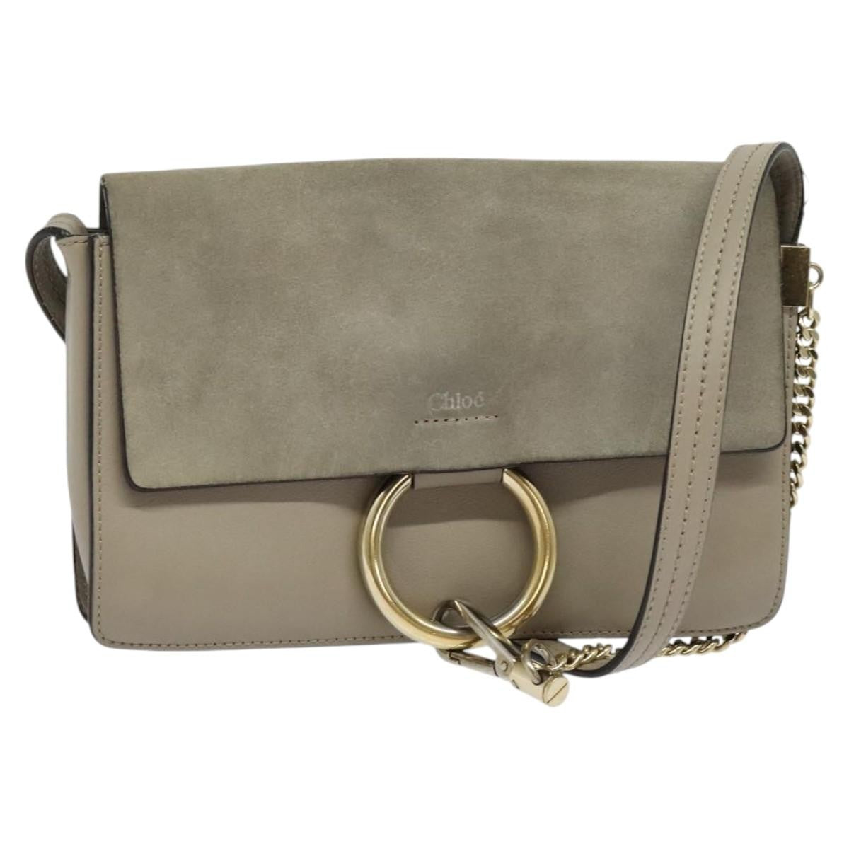 Chloe Faye Leather and Suede Small
