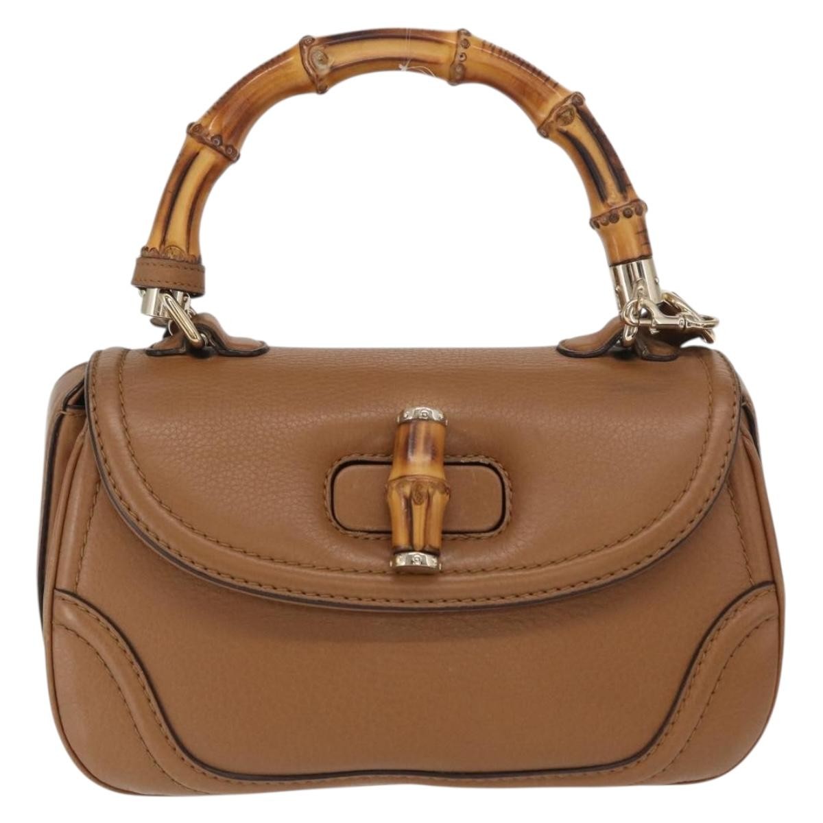 Gucci New Bamboo 1921 Top Handle Bag Leather Medium