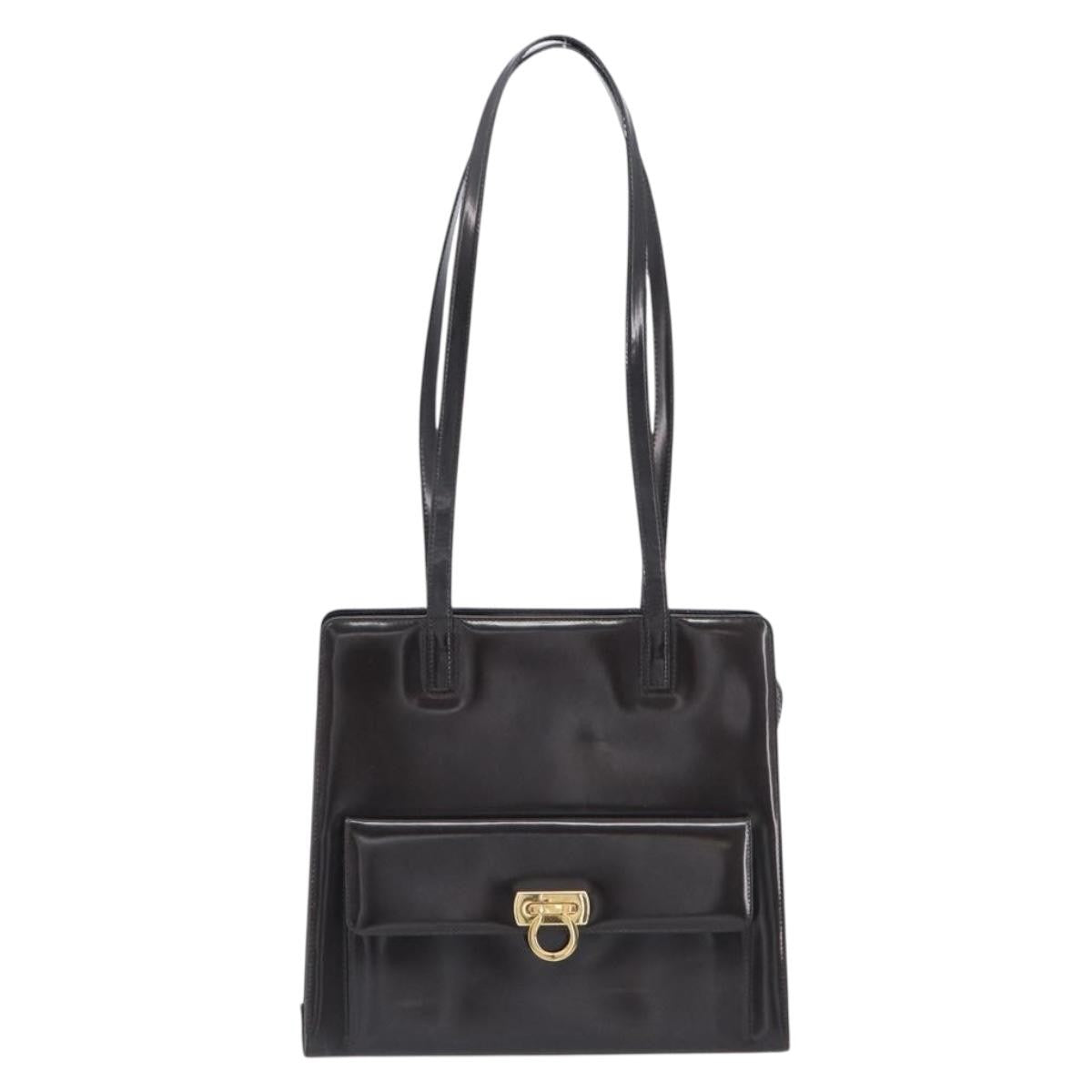 Salvatore Ferragamo Gancini Patent Leather Product Image