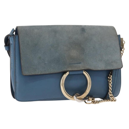 Chloe Faye Shoulder Bag Leather and Suede Small