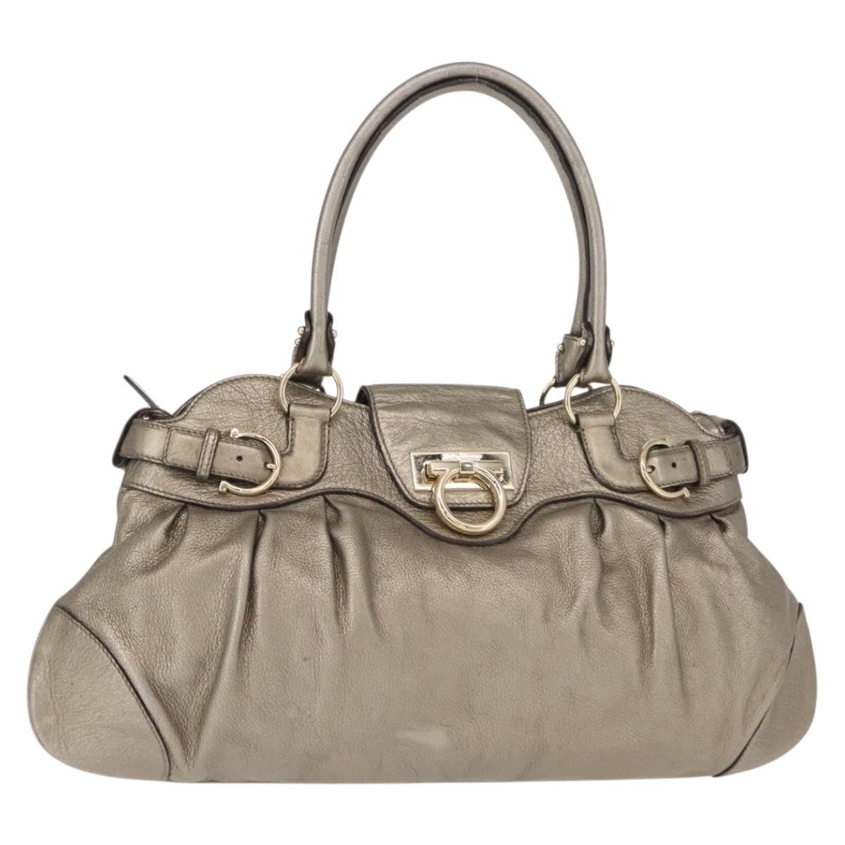 Salvatore Ferragamo Gancini Tote Leather Product Image