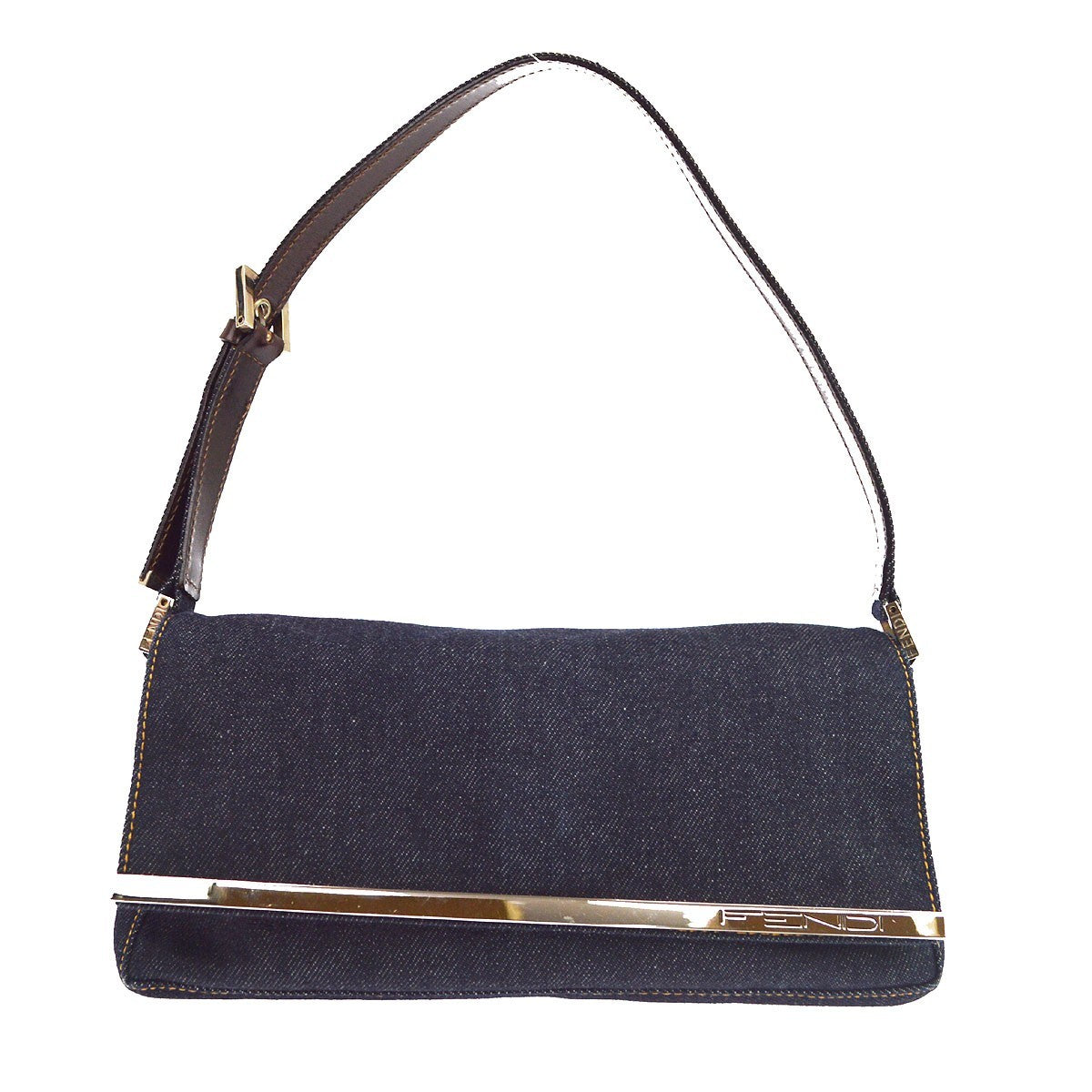 Fendi Convertible Baguette Denim Medium