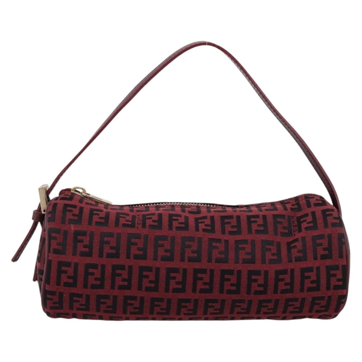 Fendi Vintage FF Zip Zucchino Canvas Medium