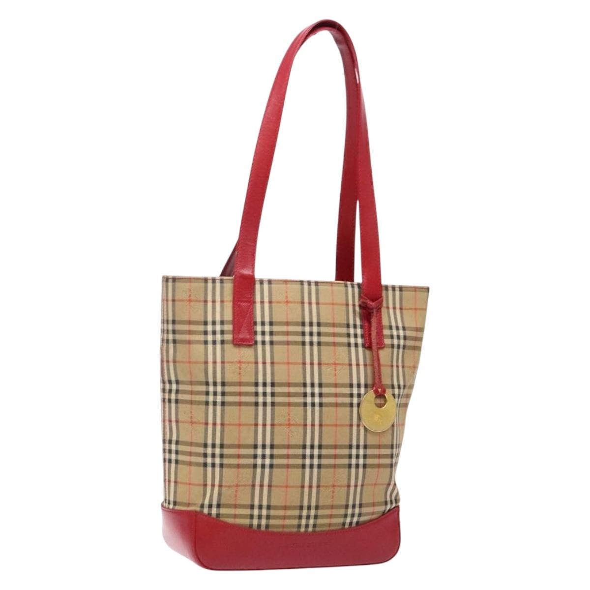 Burberry Nova Check Tote canvas check pattern Small