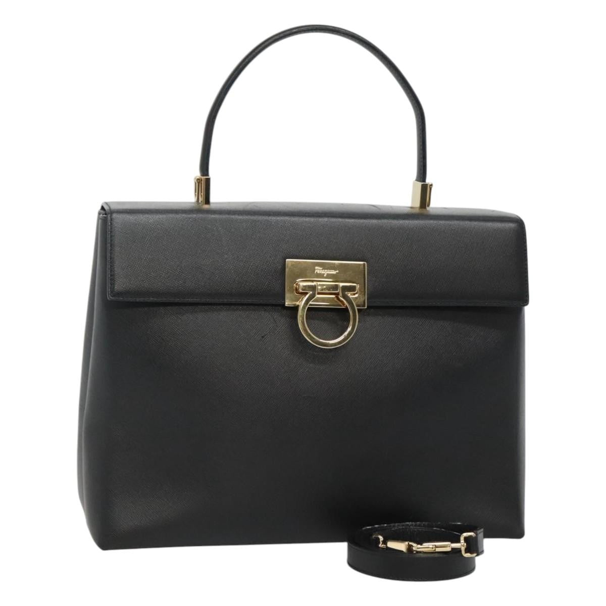 Salvatore Ferragamo Gancini Convertible Top Handle Leather Medium