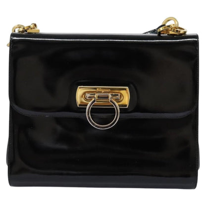 Salvatore Ferragamo Gancini Flap Patent Leather Product Image