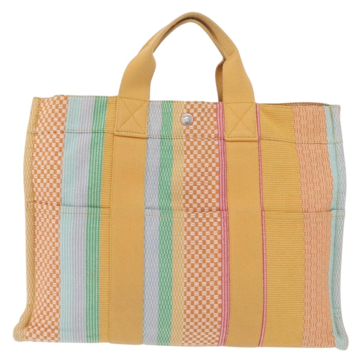 Hermes Fourre Tout Multicolor Toile MM