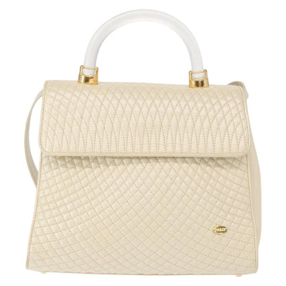 Bally Vintage Handbag Quilted Leather Product Image