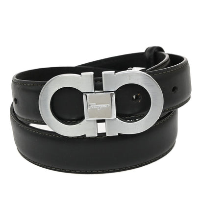 Salvatore Ferragamo Gancini Belt Leather Thin