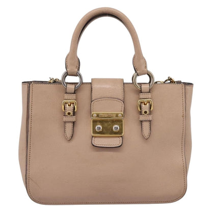 Miu Miu Madras Convertible Lock Leather Small
