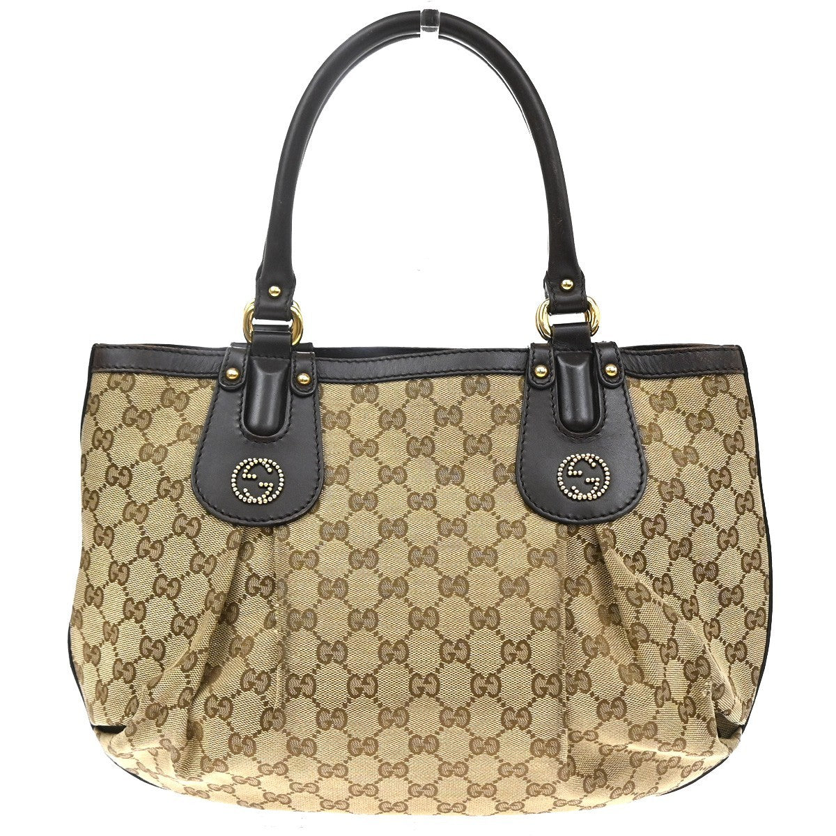 Gucci Scarlett GG Canvas with Leather Large