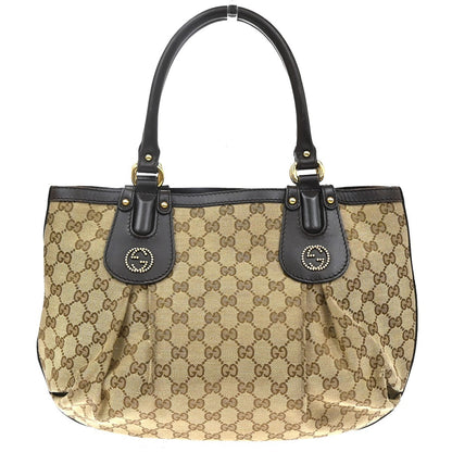 Gucci Scarlett GG Canvas with Leather Large