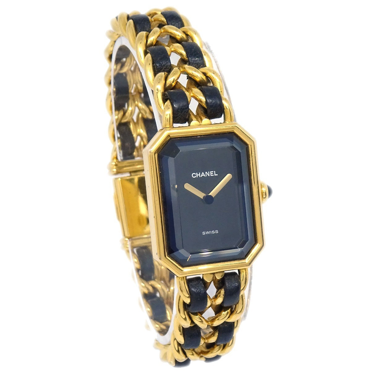 Chanel Premiere Rock Quartz Plated Metal and Leather 20