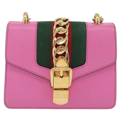 Gucci Sylvie Chain Leather Mini
