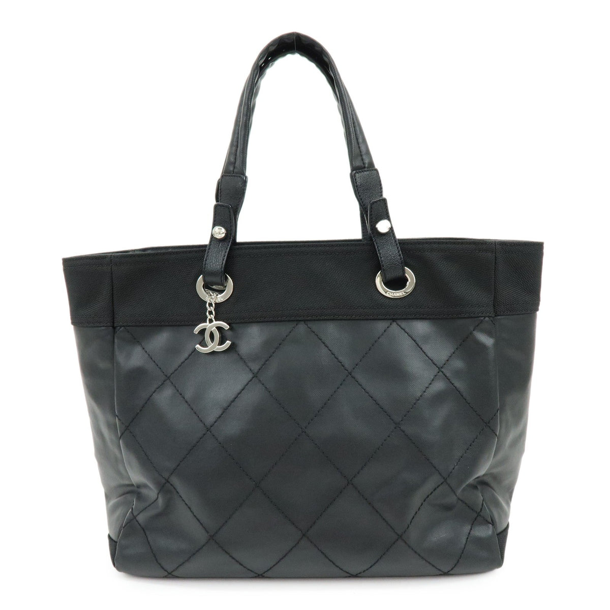 Chanel Biarritz Quilted Coated Canvas Large