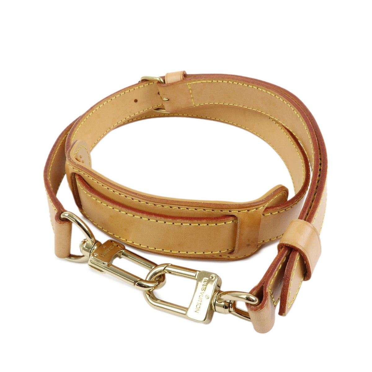 Louis Vuitton Adjustable Shoulder Strap Vachetta Leather Medium