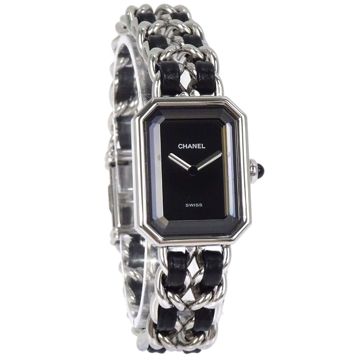 Chanel Premiere Rock Quartz Stainless Steel and Leather 20