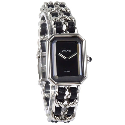 Chanel Premiere Rock Quartz Stainless Steel and Leather 20