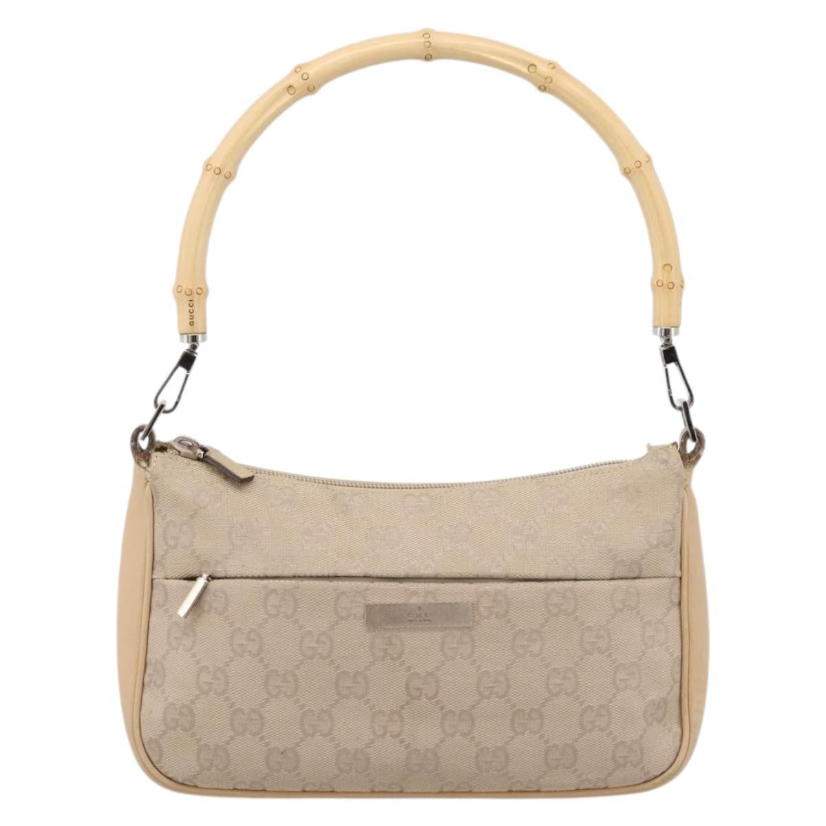 Gucci Bamboo Top Handle GG Canvas Product Image