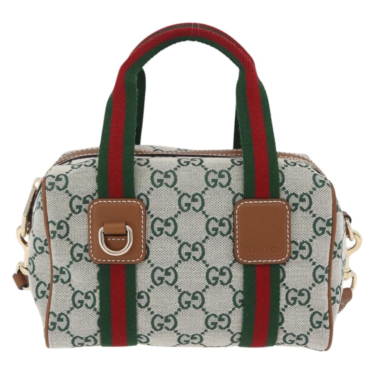 Gucci Web Boston GG Canvas Mini