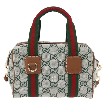 Gucci Web Boston GG Canvas Mini