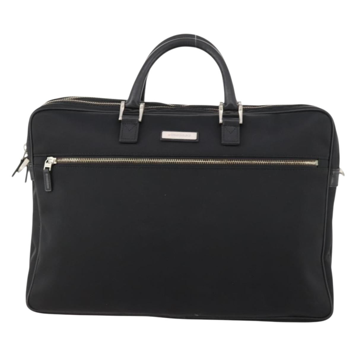 Burberry Front Zip Pocket Convertible Leather Large
